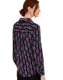 Monsoon Ikat Print Shirred Blouse -Cheap Vextalia Store jr446 54006210 2