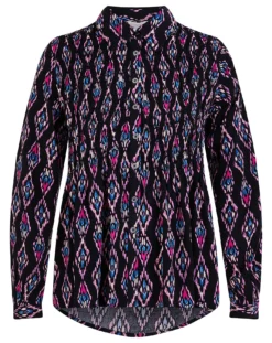 Monsoon Ikat Print Shirred Blouse