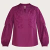 Monsoon Tonal Embroidered Overhead Top