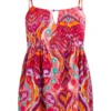 Monsoon Ikat Paisley Print Cut-Out Cami