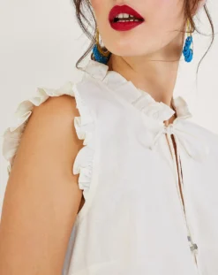 Monsoon Lydie Frill Tank Top -Cheap Vextalia Store jr645 54273546 4