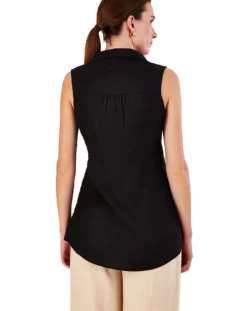 Monsoon Beryl Longline Linen Tunic Top -Cheap Vextalia Store jr687 54014901 2