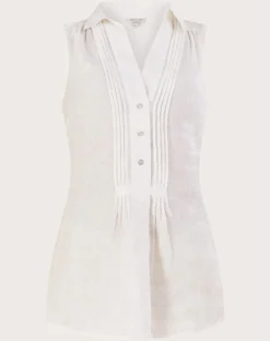 Monsoon Beryl Longline Linen Tunic Top