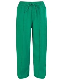 Monsoon Linen Wide Leg Pull On Trousers