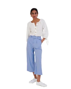 Monsoon Livia Belted Linen Culottes -Cheap Vextalia Store jr881 54269102 1