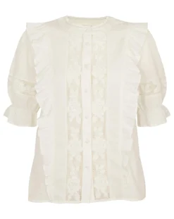 Monsoon Annette Crochet Trim Blouse 6 Monsoon Annette Crochet Trim Blouse -Cheap Vextalia Store jr906 54269546 3