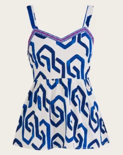Monsoon Geometric Tie Back Cami Top
