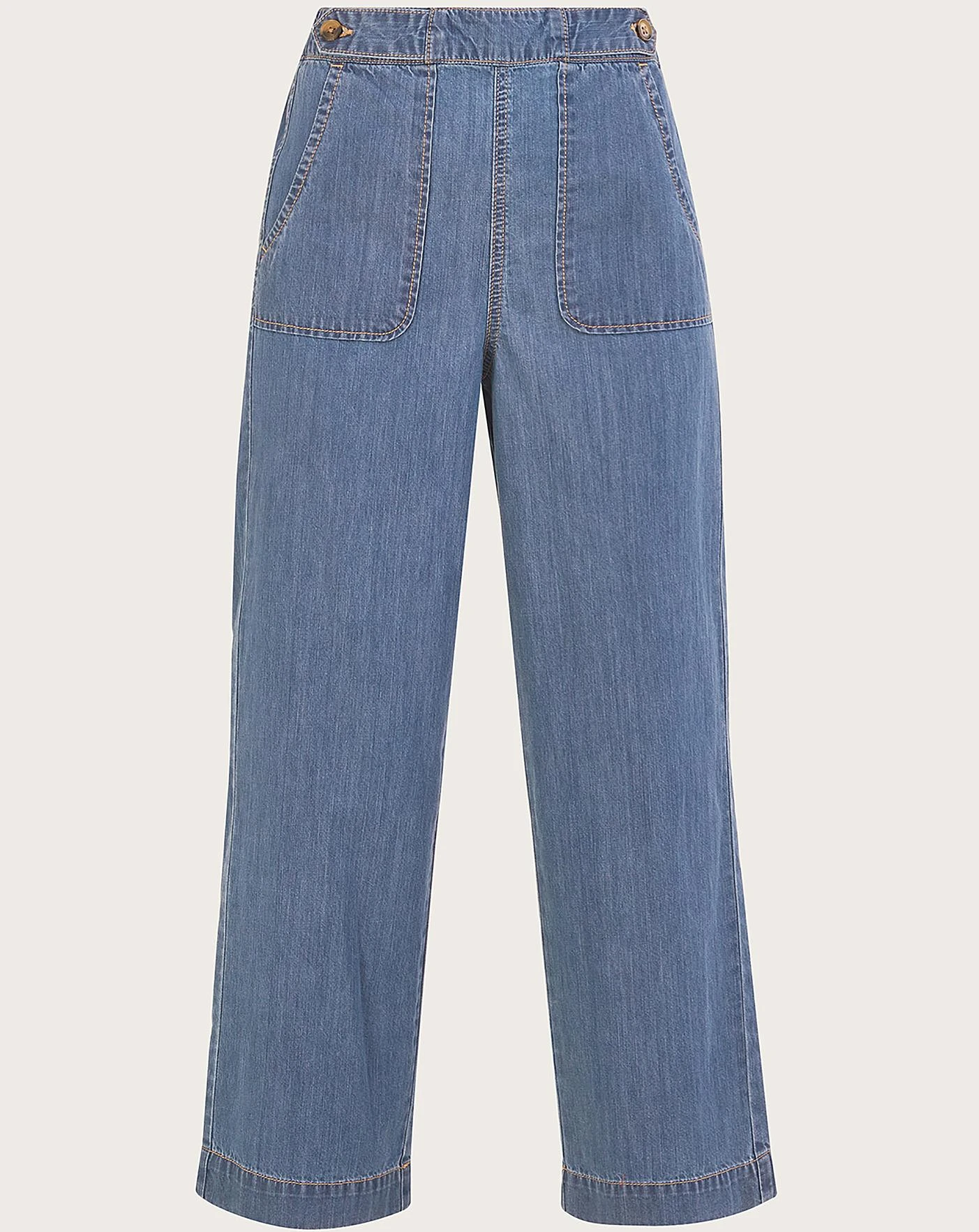 Monsoon Harper Crop Wide Leg Jeans 1 Monsoon Harper Crop Wide Leg Jeans