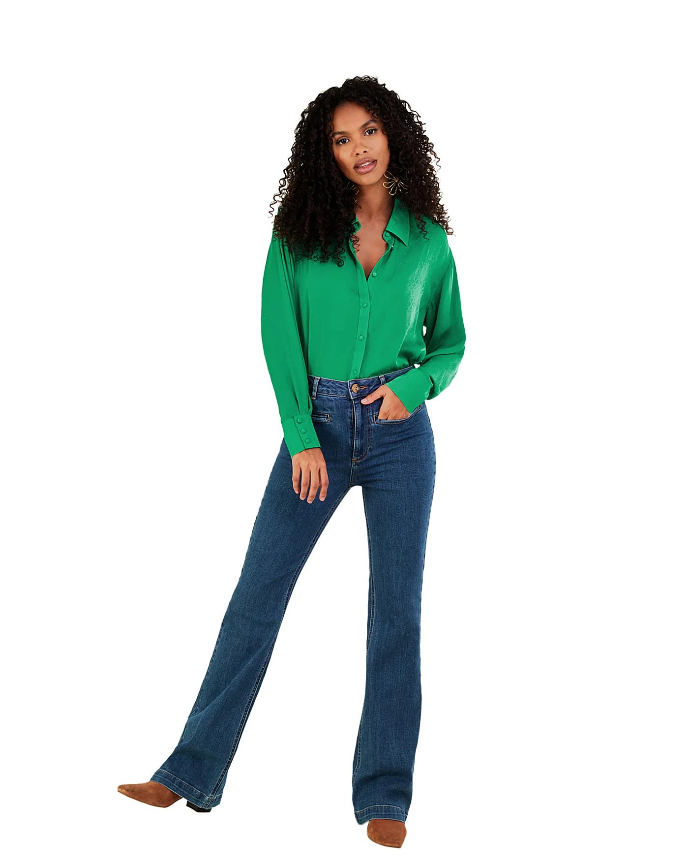 Monsoon Saskia Satin Blouse 2 Monsoon Saskia Satin Blouse - Image 2