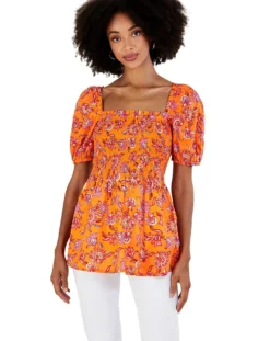 Monsoon Floral Print Shirred Bodice Top -Cheap Vextalia Store mi771 54170715 1