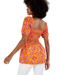 Monsoon Floral Print Shirred Bodice Top -Cheap Vextalia Store mi771 54170715 2