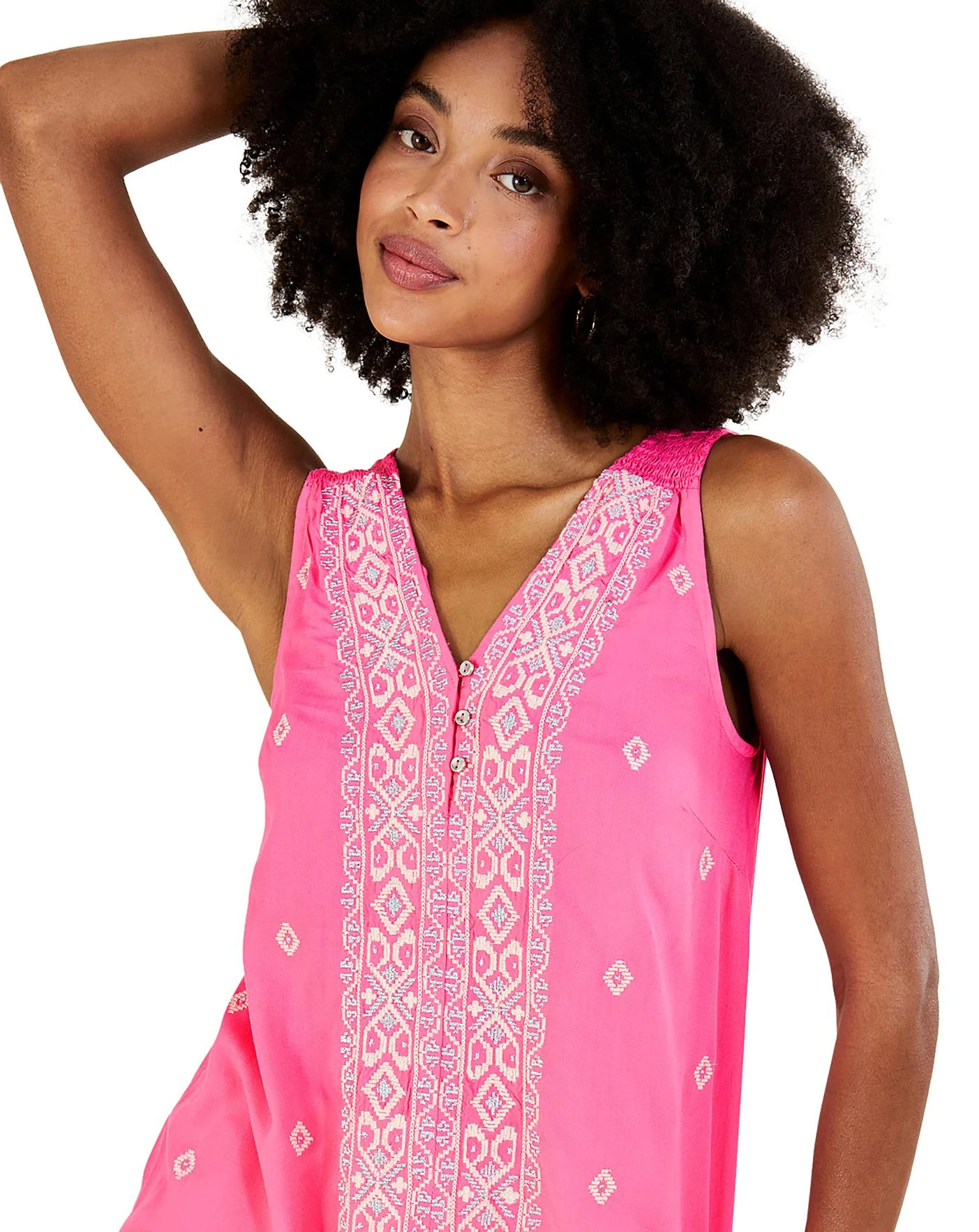 Monsoon Embroidered Wide Strap Vest Top 4 Monsoon Embroidered Wide Strap Vest Top - Image 4