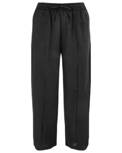 Monsoon Linen Wide Leg Pull On Trousers