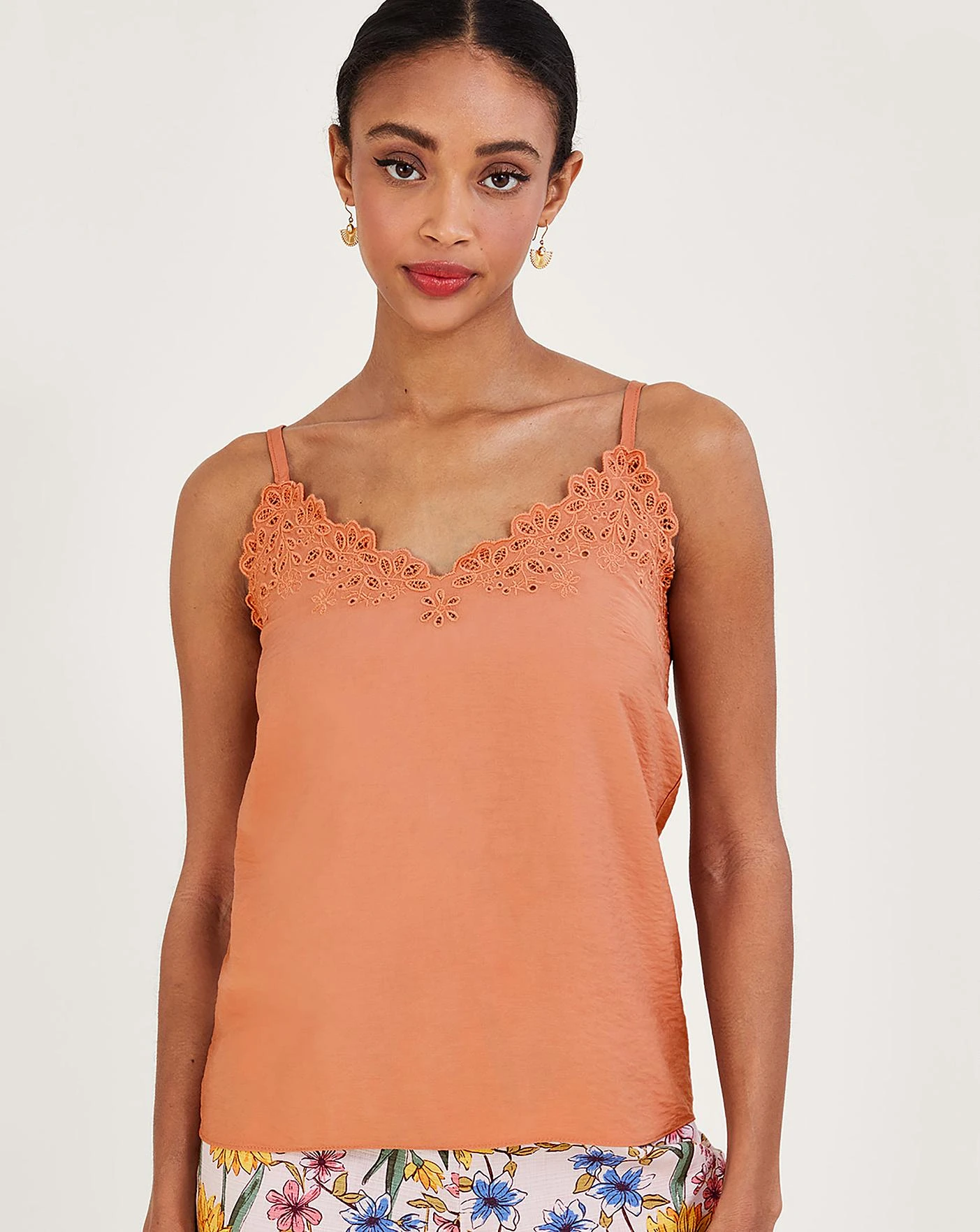 Monsoon Beatrice Cutwork Cami Top 2 Monsoon Beatrice Cutwork Cami Top - Image 2