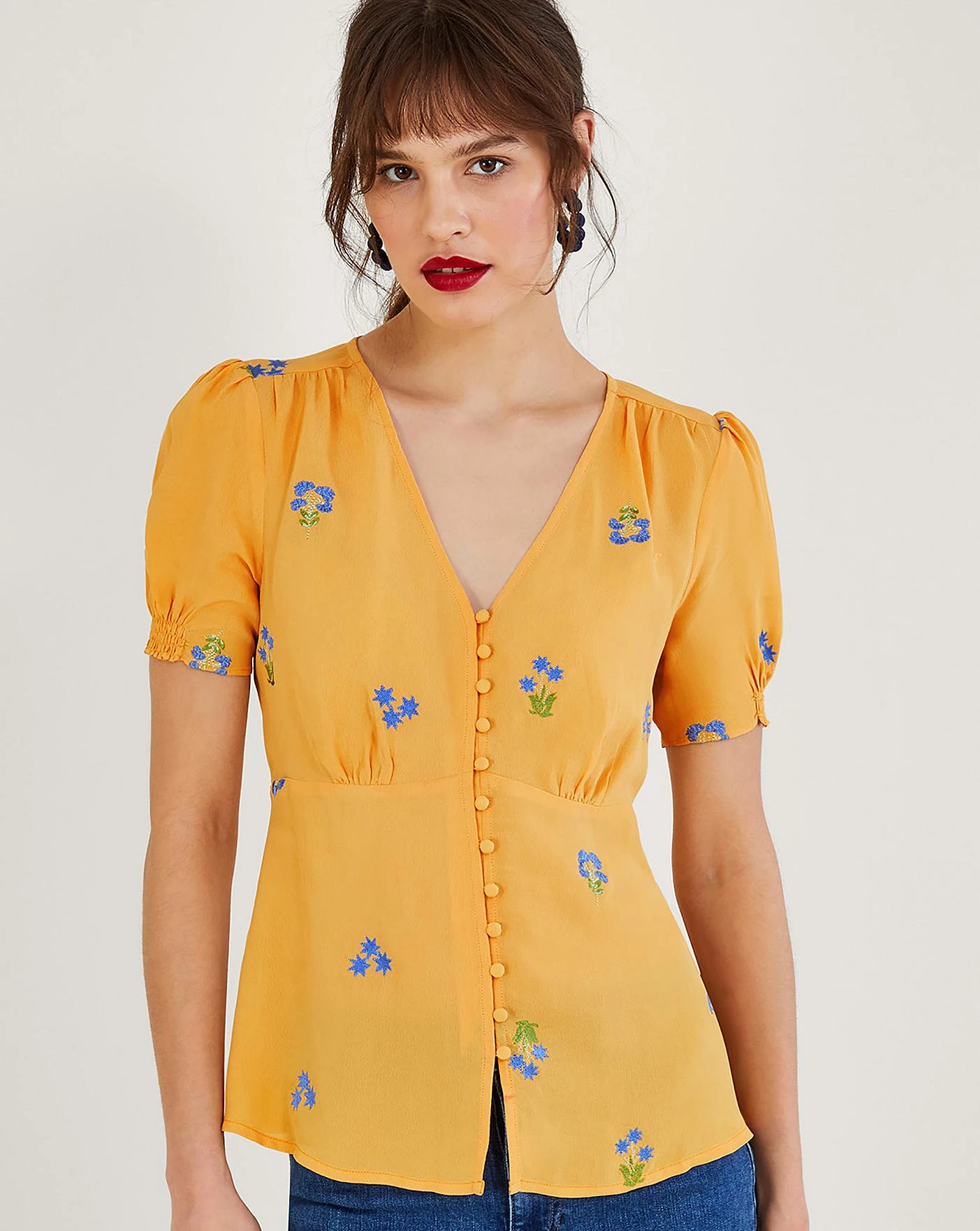 Monsoon Ollie Embroidered Tea Top 3 Monsoon Ollie Embroidered Tea Top - Image 3