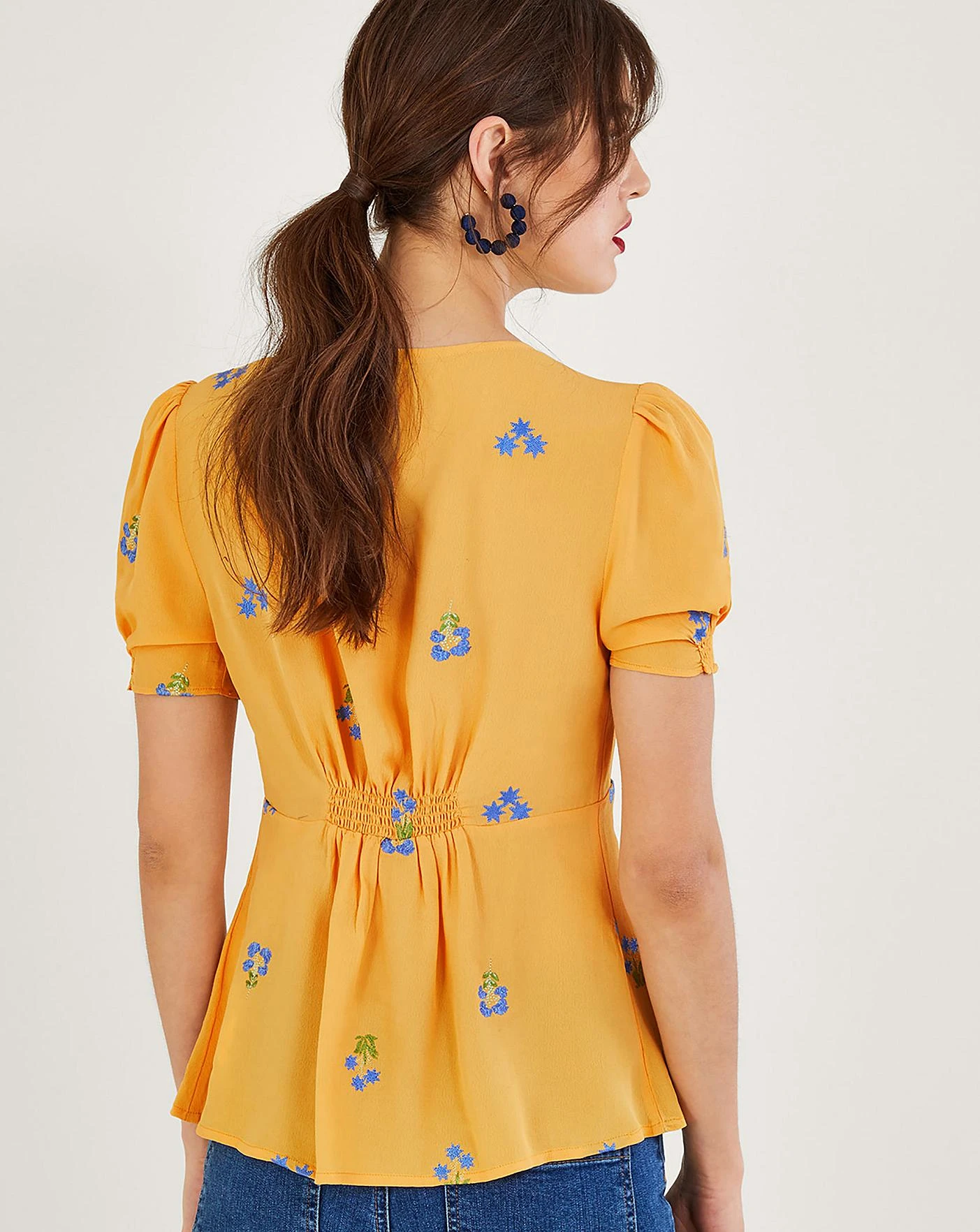 Monsoon Ollie Embroidered Tea Top 4 Monsoon Ollie Embroidered Tea Top - Image 4