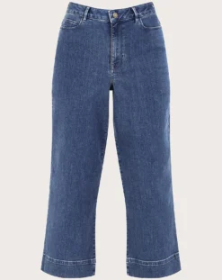 Monsoon Wide Leg Cropped Jeans