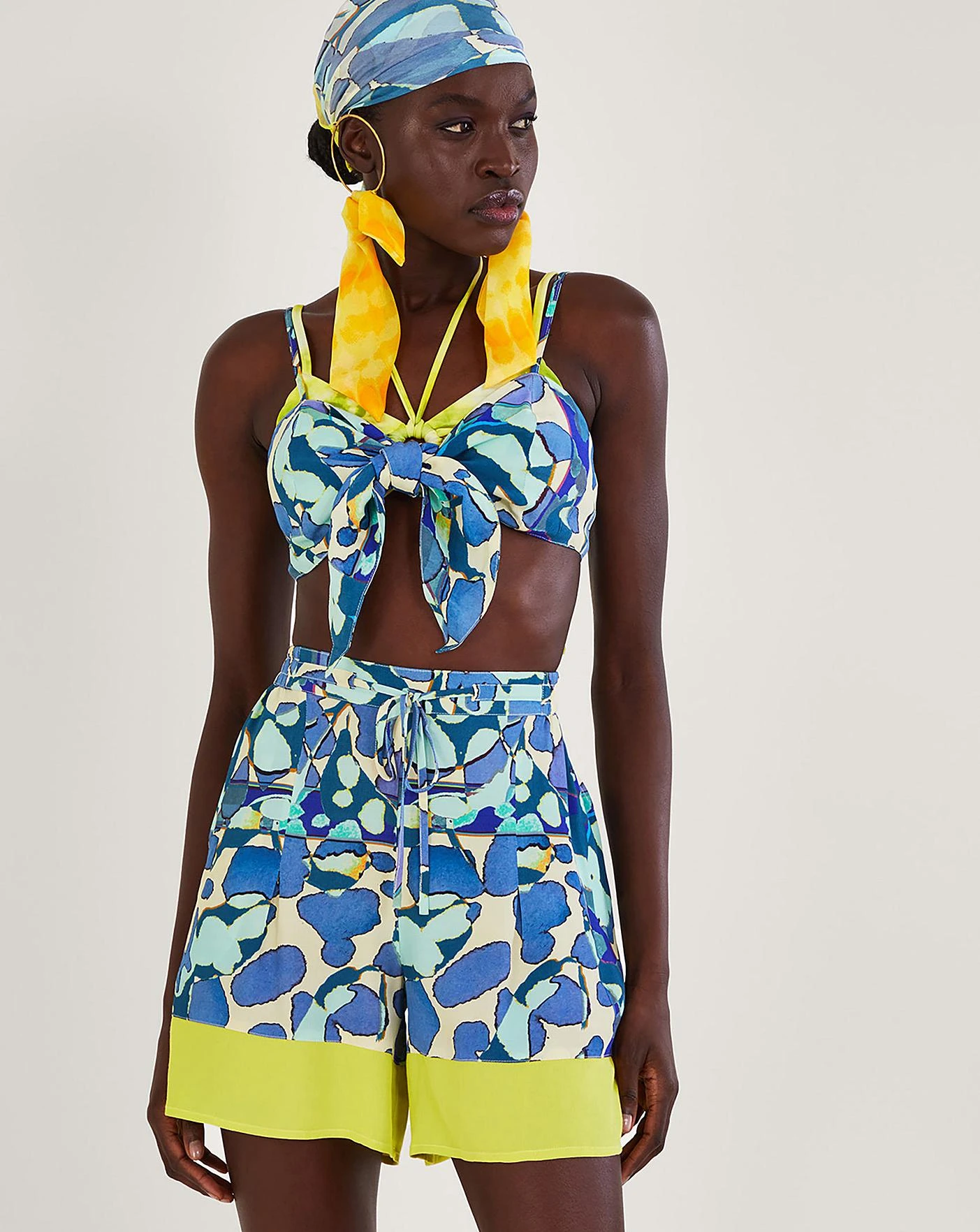 Monsoon Abstract Print Crop Top 2 Monsoon Abstract Print Crop Top - Image 2