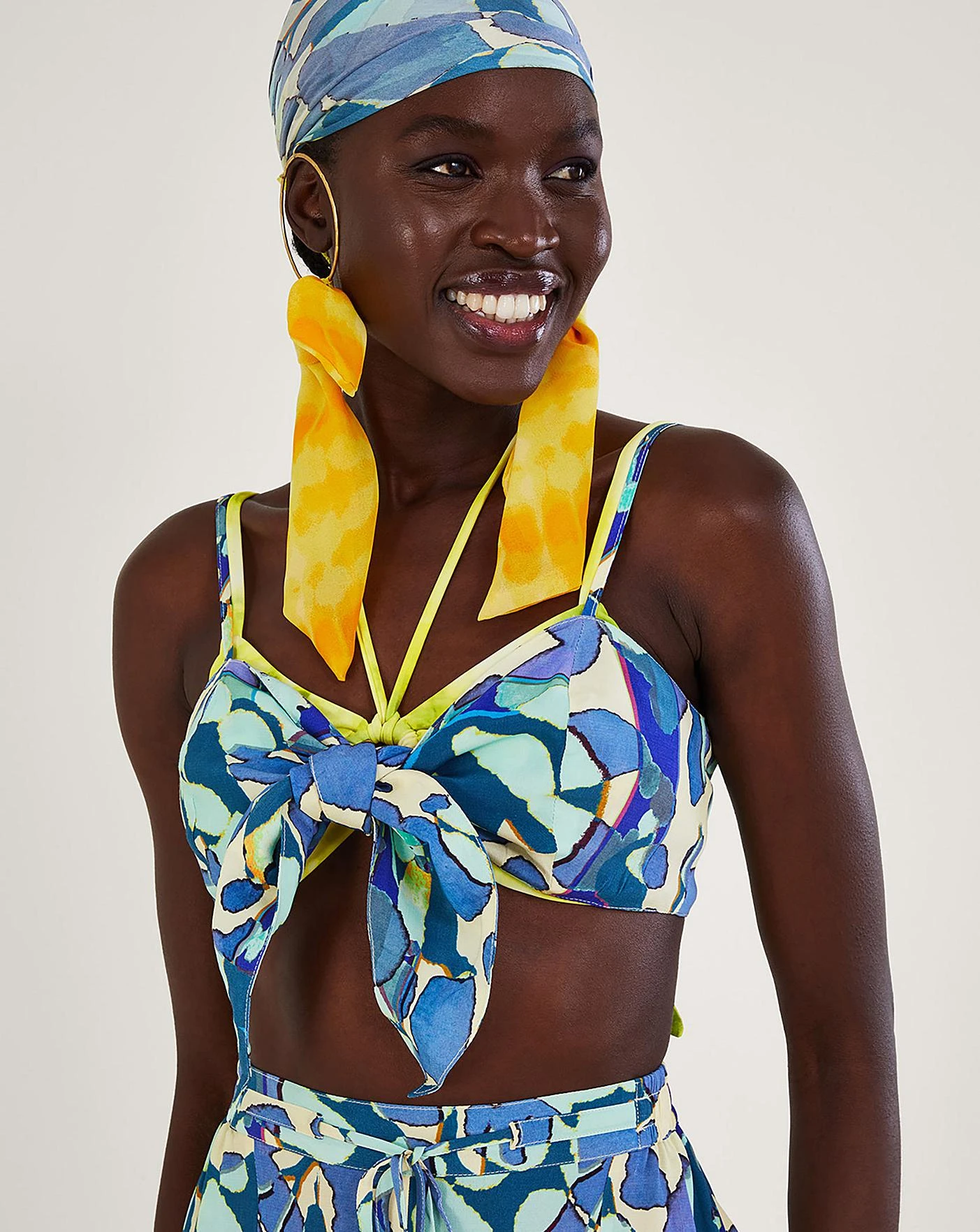 Monsoon Abstract Print Crop Top 3 Monsoon Abstract Print Crop Top - Image 3