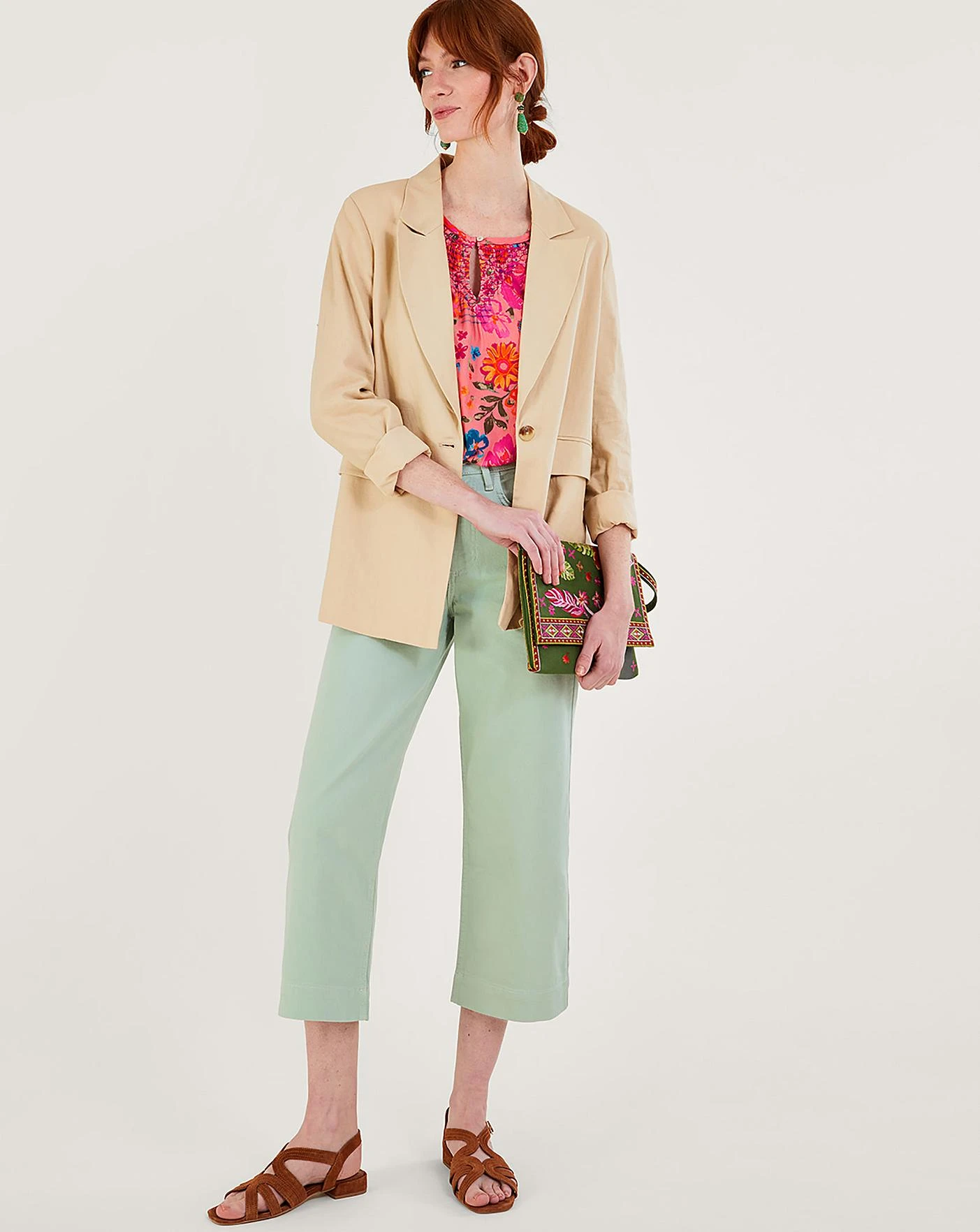 Monsoon Alina Flower Shirred Blouse 4 Monsoon Alina Flower Shirred Blouse - Image 4