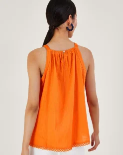 Monsoon Crochet Neckline Halter Top -Cheap Vextalia Store ru947 54158715 4