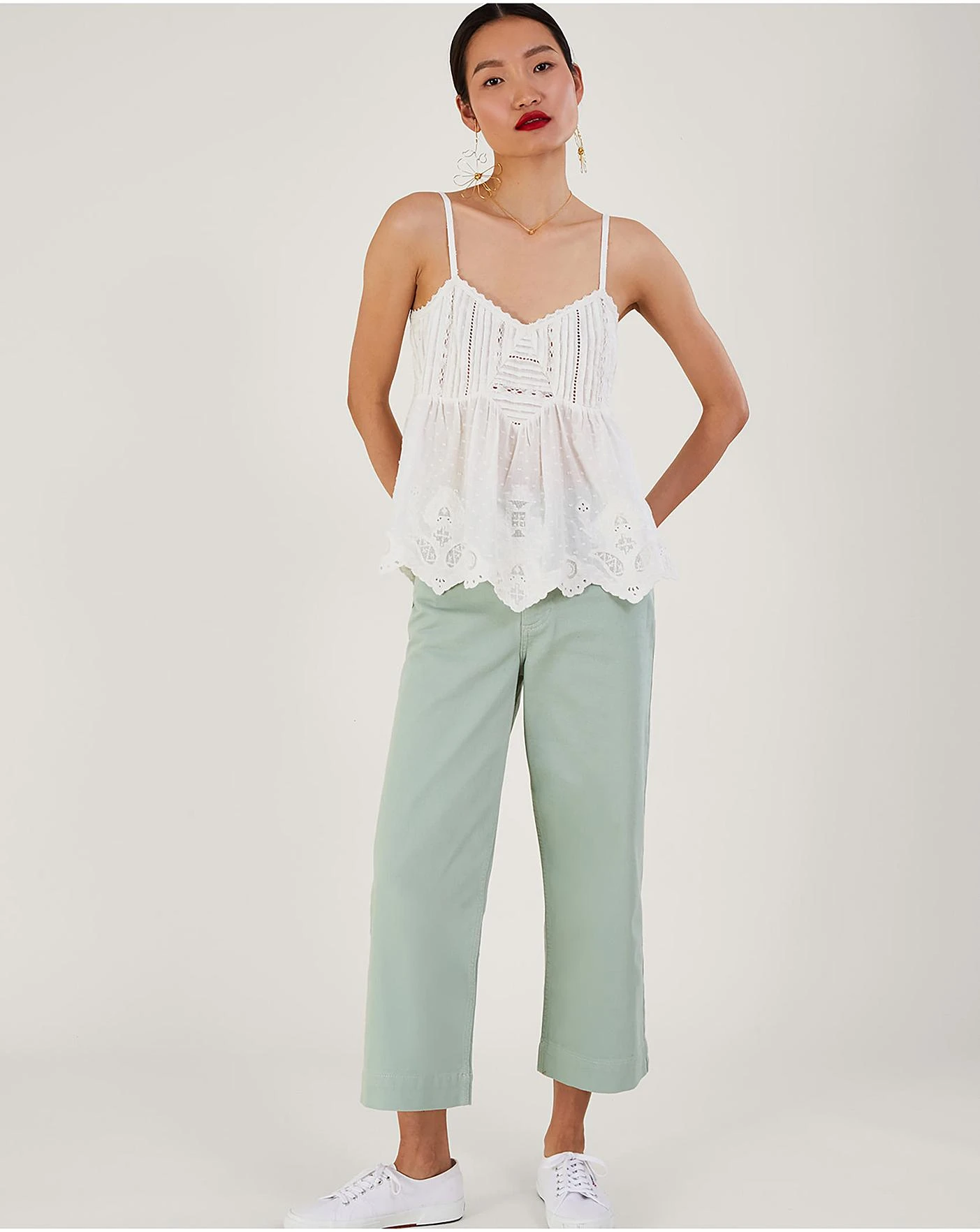 Monsoon Premium Embroidered Cami Top 2 Monsoon Premium Embroidered Cami Top - Image 2