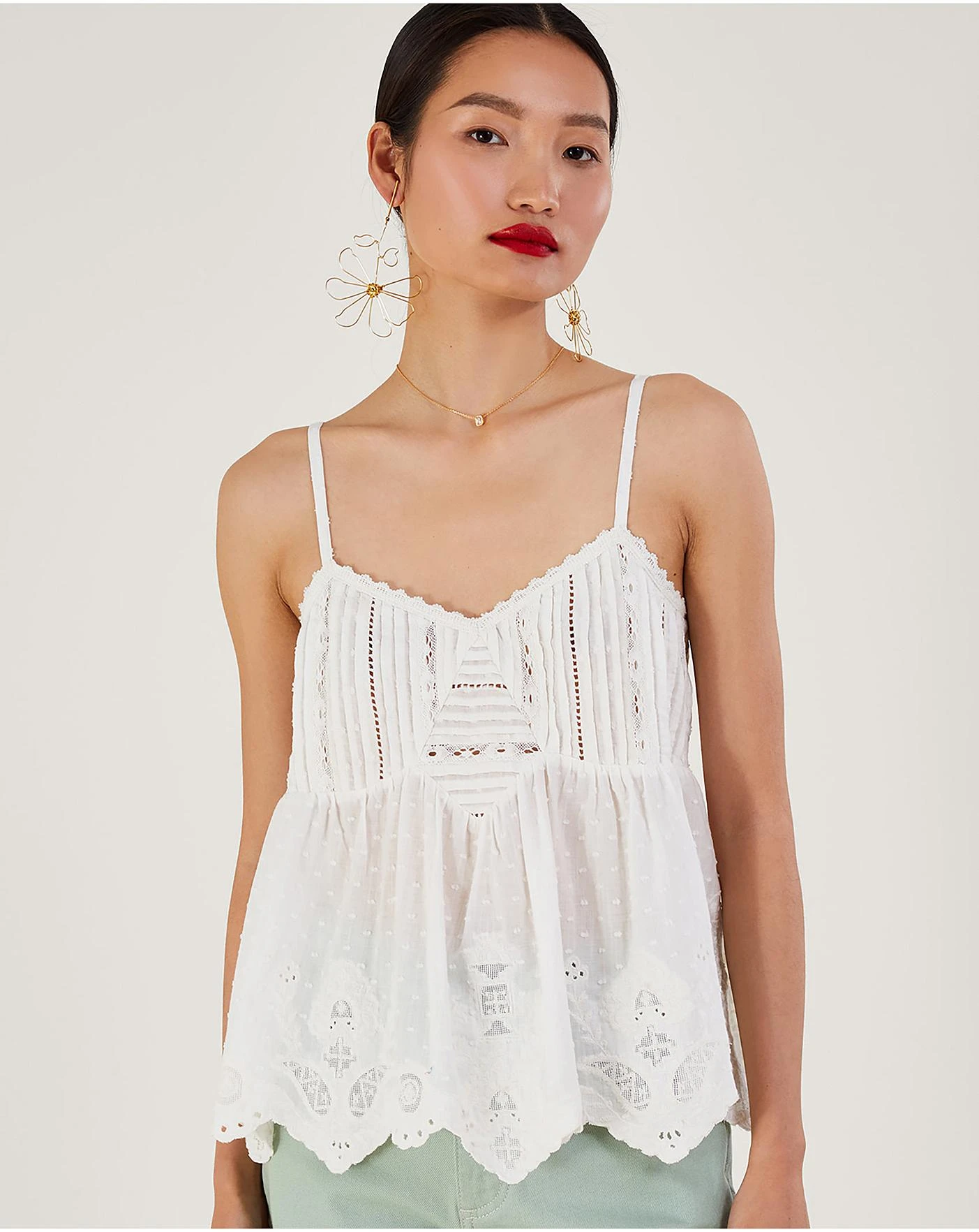 Monsoon Premium Embroidered Cami Top 3 Monsoon Premium Embroidered Cami Top - Image 3