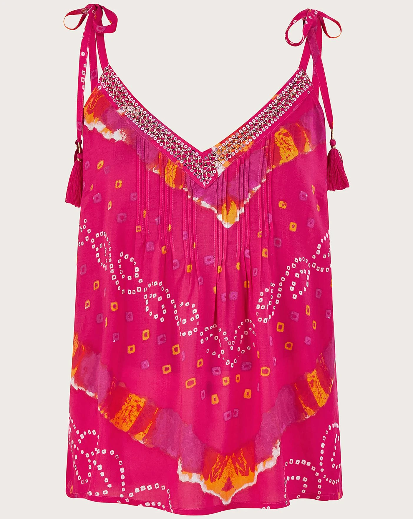 Monsoon Bandhani Dye Cami Top 1 Monsoon Bandhani Dye Cami Top