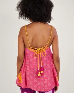 Monsoon Print Woven Strap Cami Top -Cheap Vextalia Store uj369 54283910 4