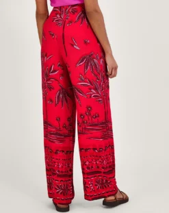 Monsoon Pedra Palm Print Trousers -Cheap Vextalia Store uj381 54278409 4