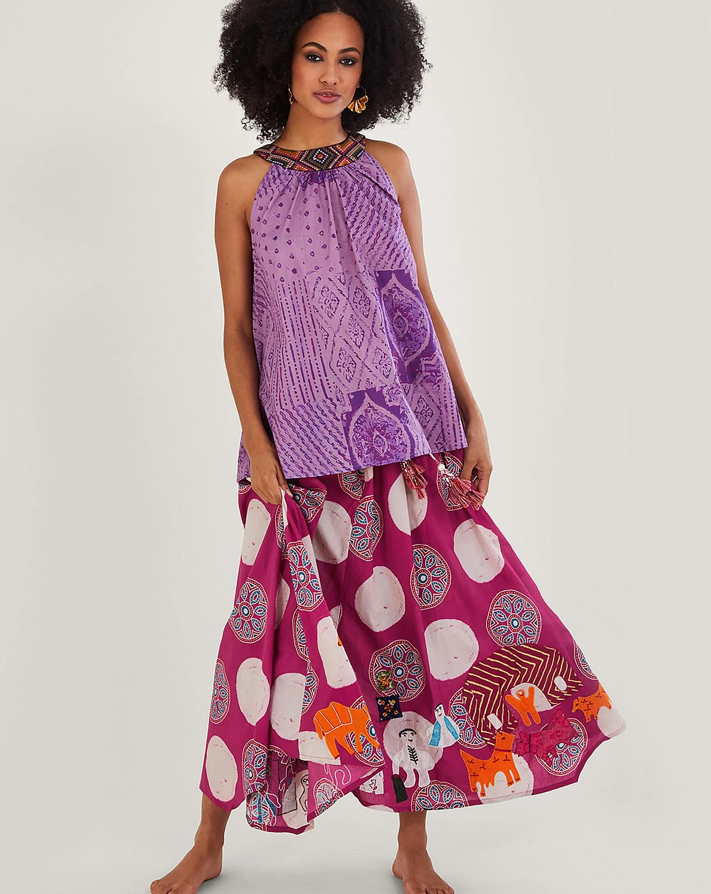 Monsoon Rabari Embroidered Cami Top 2 Monsoon Rabari Embroidered Cami Top - Image 2