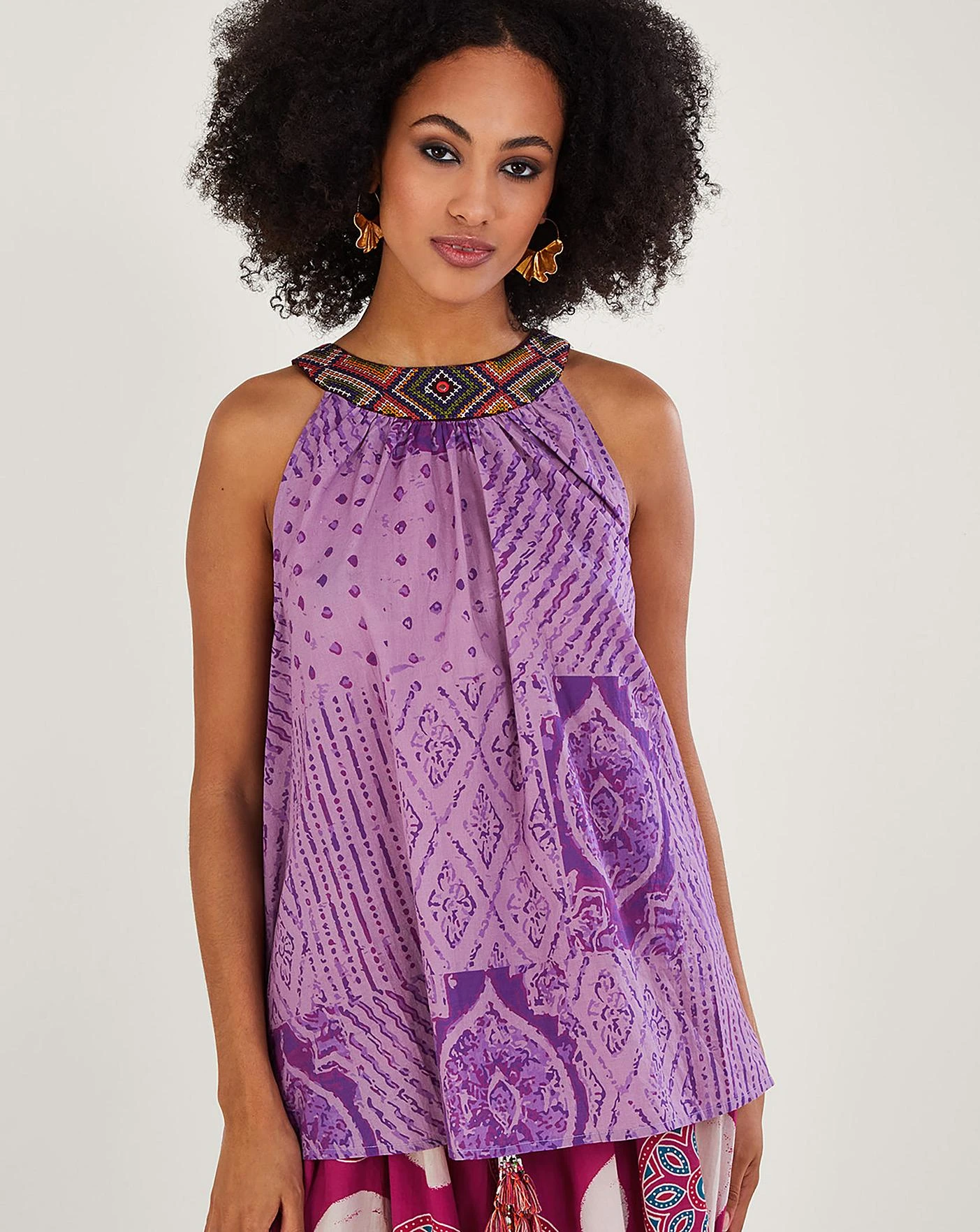 Monsoon Rabari Embroidered Cami Top 3 Monsoon Rabari Embroidered Cami Top - Image 3