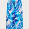 Monsoon Swirl Print Cropped Trousers