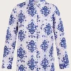 Monsoon Laurie Ikat Button Linen Shirt