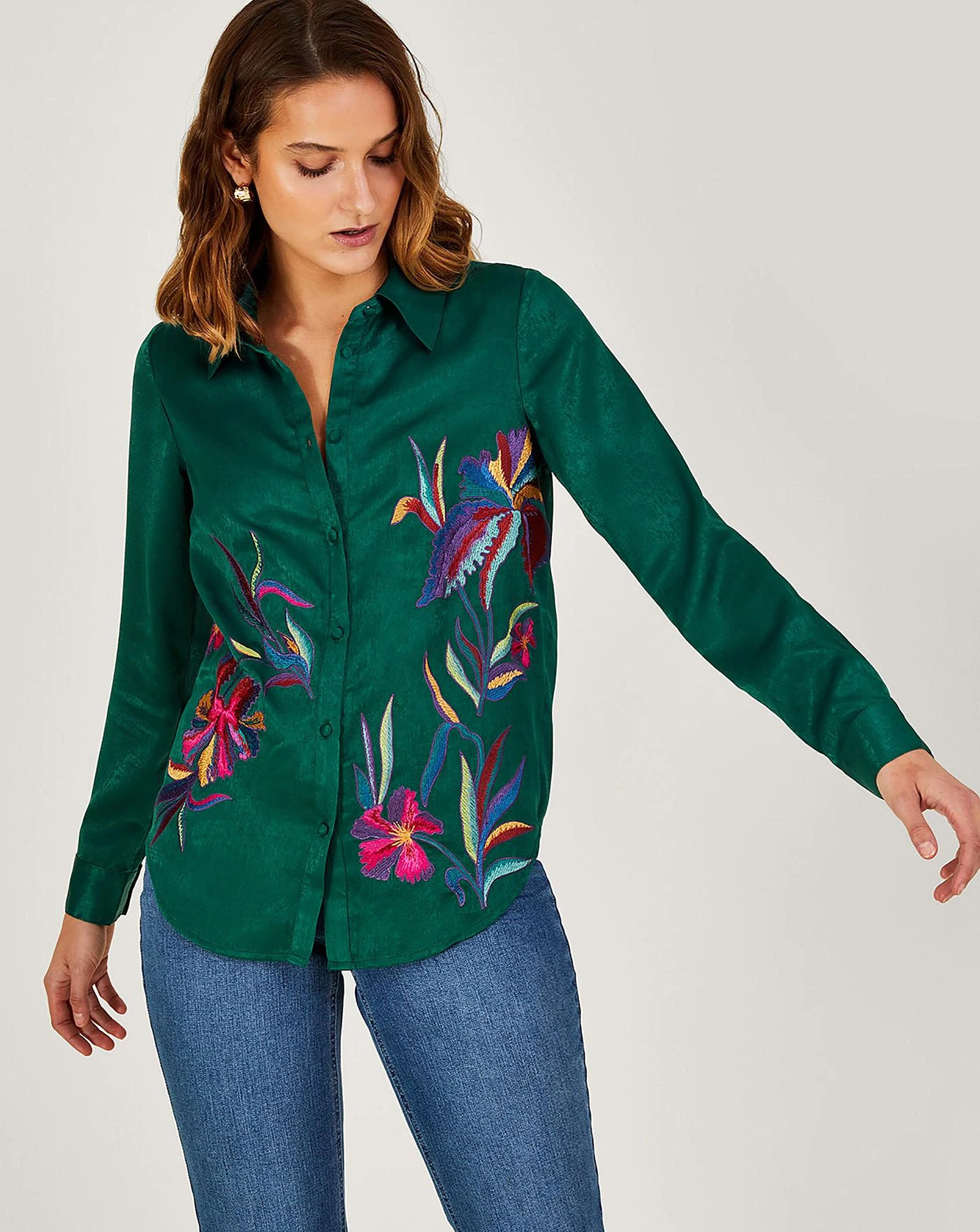 Monsoon Constance Embroidered Shirt 2 Monsoon Constance Embroidered Shirt - Image 2