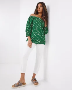 Three Quarter Sleeve Bardot Top 7 Three Quarter Sleeve Bardot Top -Cheap Vextalia Store w01ch549706w
