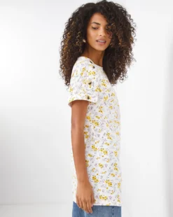 Longline Boxy Top With Mock Horn Buttons -Cheap Vextalia Store w01ch702746w