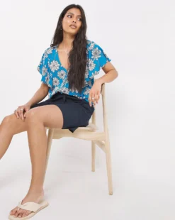 Crinkle Frill Sleeve Top -Cheap Vextalia Store w01ch719745w