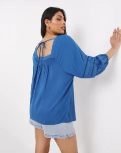 Square Neck Ladder Detail Top -Cheap Vextalia Store w01ch761745w