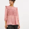 Joanna Hope Lace Insert Blouse