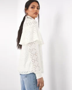 Cutwork Blouse -Cheap Vextalia Store w01mn628735w