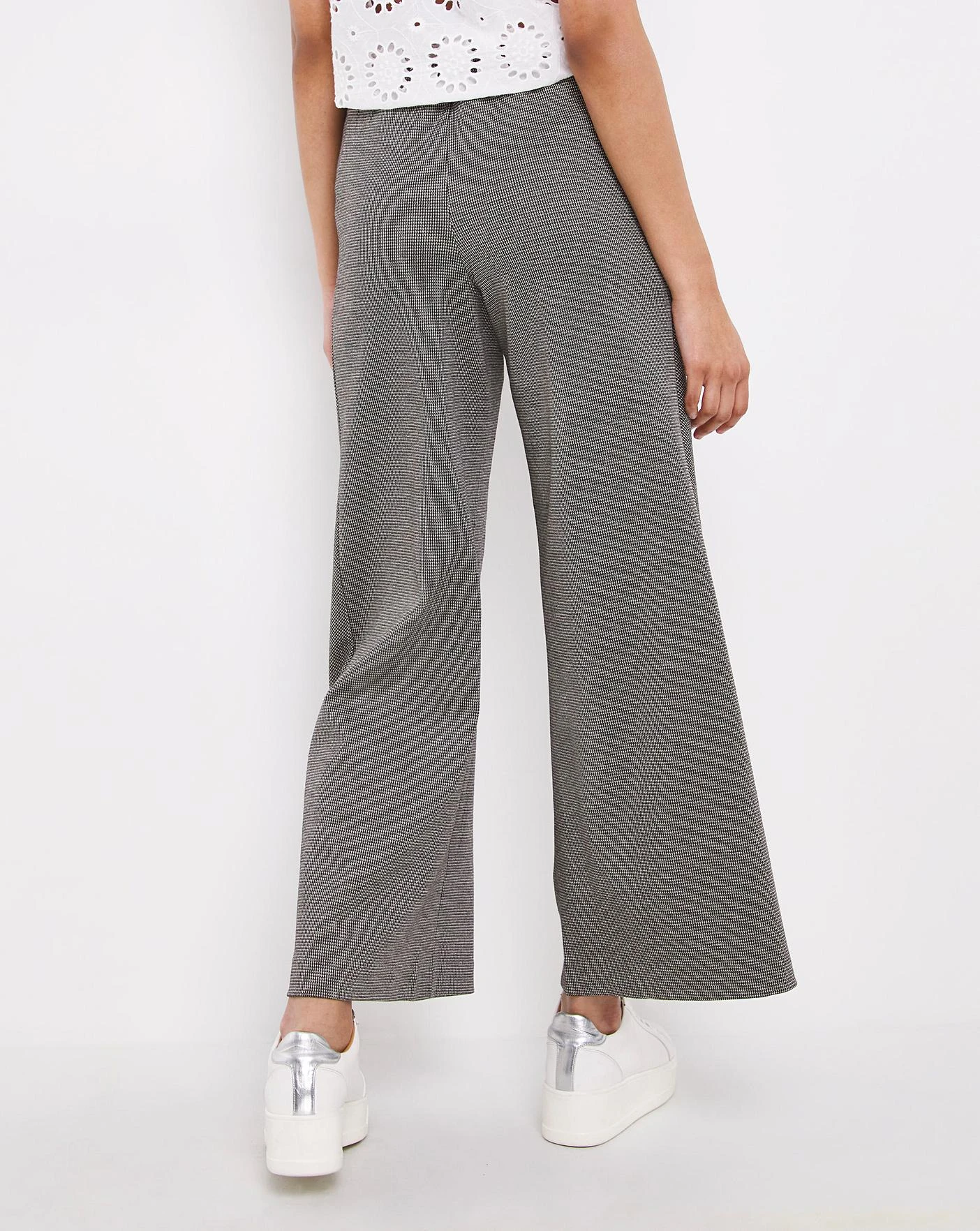 Gingham Wide Leg Trousers 2 Gingham Wide Leg Trousers - Image 2