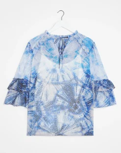 Jo Tie Dye Print Blouse