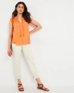 Julipa Sleeveless Tassel Blouse -Cheap Vextalia Store w07wg169728w