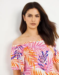 Julipa Crinkle Palm Print Blouse -Cheap Vextalia Store w07zz532727w