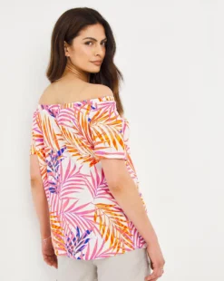 Julipa Crinkle Palm Print Blouse -Cheap Vextalia Store w07zz532728w