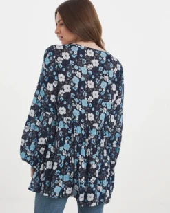 Julipa Tiered Print Tunic -Cheap Vextalia Store w07zz562751w