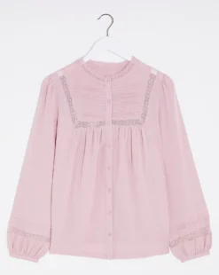 Julipa Full Sleeve Lace Trim Blouse -Cheap Vextalia Store w07zz784735s