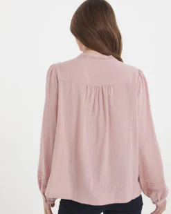 Julipa Full Sleeve Lace Trim Blouse -Cheap Vextalia Store w07zz784739w