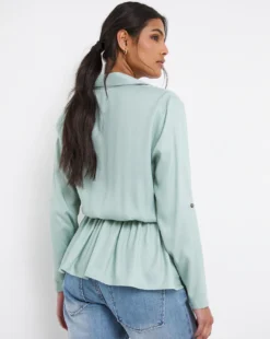 Misty Blue Drawstring Shirt 9 Misty Blue Drawstring Shirt -Cheap Vextalia Store x01ch996743w